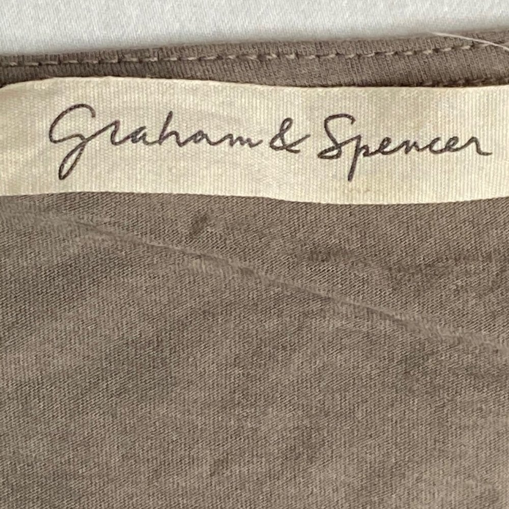 Graham & Spencer offset draped front blouse size M